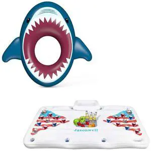Inflatable Shark Pool Float Shark Floaties and Jasonwell Beer Pong Pool Float Inflatable Shark Pool Float Shark Floaties and Jasonwell Beer Pong Pool Float