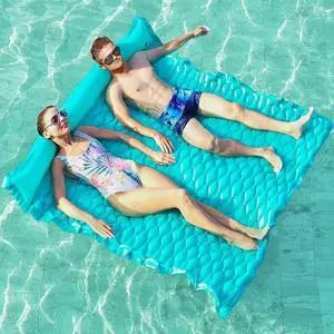 Floating Mat Pool Floats - Giant Inflatable Pool Float Lake Raft Lounge Floating Water Mat for Swimming Pool Floatie Lounger Beach Pool Party Toy for Adults & Kids (GR, XL) Floating Mat Pool Floats - Giant Inflatable Pool Float Lake Raft Lounge Floating Water Mat for Swimming Pool Floatie Lounger Beach Pool Party Toy for Adults & Kids (GR, XL)