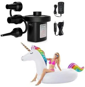 Giant Inflatable Unicorn Pool Float and and Electric Air Pump Giant Inflatable Unicorn Pool Float and and Electric Air Pump