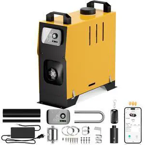 8KW Diesel Heater, Portable Diesel Air Heater, All in One Fast Heating with LCD Control, Automatic Altitude Adjustment, for Vehicles and Outdoors 8KW Diesel Heater, Portable Diesel Air Heater, All in One Fast Heating with LCD Control, Automatic Altitude Adjustment, for Vehicles and Outdoors
