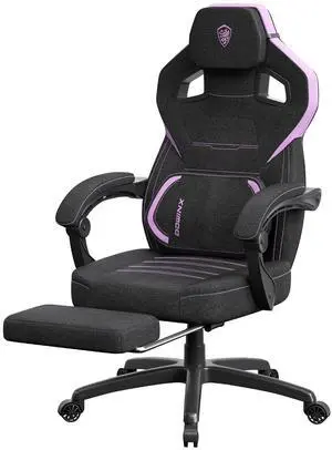 Gaming Chair Fabric with Massage Lumbar Support, Big and Tall Gaming Chairs for Adults, High Back Computer Chair with Footrest for Office Gaming, Purple Gaming Chair Fabric with Massage Lumbar Support, Big and Tall Gaming Chairs for Adults, High Back Computer Chair with Footrest for Office Gaming, Purple