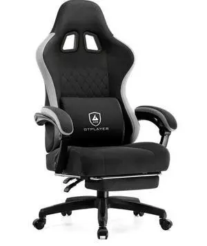 Gaming Chair, Computer Office Chair with Pocket Spring Cushion, Linkage Armrests and Footrest, High Back Ergonomic Computer Chair with Lumbar Support Task Chair with Footrest(DPBlack) Gaming Chair, Computer Office Chair with Pocket Spring Cushion, Linkage Armrests and Footrest, High Back Ergonomic Computer Chair with Lumbar Support Task Chair with Footrest(DPBlack)