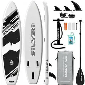 Stand Up Paddle Board, 11 Inflatable SUP Supports 500LB - Wide Stable Board with Non-Slip EVA Deck for Adults & Youth of All Skill Levels Stand Up Paddle Board, 11 Inflatable SUP Supports 500LB - Wide Stable Board with Non-Slip EVA Deck for Adults & Youth of All Skill Levels