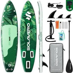 Stand Up Paddle Board, 11 Inflatable SUP Supports 500LB - Wide Stable Board with Non-Slip EVA Deck for Adults & Youth of All Skill Levels Stand Up Paddle Board, 11 Inflatable SUP Supports 500LB - Wide Stable Board with Non-Slip EVA Deck for Adults & Youth of All Skill Levels