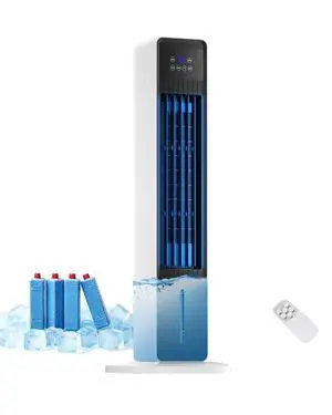 Evaporative Air Cooler, 3-in-1 Portable AC Tower Fan Air Conditioner with 4 Modes & 3 Speeds, 24H Timer, Remote 60°Oscillating Tower Fan, Quiet Swamp Cooler, Tower AC for Bedroom Office, 36inch, Black Evaporative Air Cooler, 3-in-1 Portable AC Tower Fan Air Conditioner with 4 Modes & 3 Speeds, 24H Timer, Remote 60°Oscillating Tower Fan, Quiet Swamp Cooler, Tower AC for Bedroom Office, 36inch, Black