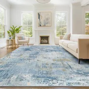 8'x10' Area Rugs for Living Room, Machine Washable Abstract Distressed Rugs Indoor Neutral Carpet Rugs for Bedroom Dining Room Office with Non-Slip Backing, Stain Resistant Non-Shed 8'x10' Area Rugs for Living Room, Machine Washable Abstract Distressed Rugs Indoor Neutral Carpet Rugs for Bedroom Dining Room Office with Non-Slip Backing, Stain Resistant Non-Shed