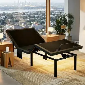 Twin XL Adjustable Bed Frame with Head & Foot Incline, 4 USB Ports, Under-Bed Night Light, 4 Height Options, Remote Control & Zero Gravity Electric Adjustable Bed Base Twin XL Adjustable Bed Frame with Head & Foot Incline, 4 USB Ports, Under-Bed Night Light, 4 Height Options, Remote Control & Zero Gravity Electric Adjustable Bed Base
