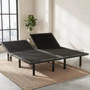 Split King Adjustable Bed Base with Wireless Remote, Dual Motor Smart Frame with Zero Gravity & Anti-Snore, 4 USB Ports & Under Bed Lighting, Quick 3-Min Setup Split King Adjustable Bed Base with Wireless Remote, Dual Motor Smart Frame with Zero Gravity & Anti-Snore, 4 USB Ports & Under Bed Lighting, Quick 3-Min Setup