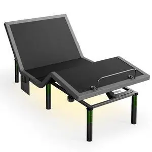 Twin XL Adjustable Bed Base Frame, 4 Ports USB A&C Adjustable Bed Base with Under-Bed Nightlight, 3 Minutes Fast Assembly, Wireless Remote Control Adjustable Bed with 4 Height Options Twin XL Adjustable Bed Base Frame, 4 Ports USB A&C Adjustable Bed Base with Under-Bed Nightlight, 3 Minutes Fast Assembly, Wireless Remote Control Adjustable Bed with 4 Height Options