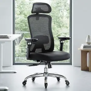 Ergonomic Office Chair with 6D Armrests, Ergonomic Chair with 3D Adjustable Headrest, Slide Seat, Lumbar Support, and 4-Position Tilt Lock Big and Tall Office Chair with 330 lbs Capacity Ergonomic Office Chair with 6D Armrests, Ergonomic Chair with 3D Adjustable Headrest, Slide Seat, Lumbar Support, and 4-Position Tilt Lock Big and Tall Office Chair with 330 lbs Capacity