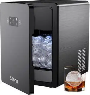 2" Sphere Clear Ice Maker Countertop, Slow-Melting Crystal Ice Balls for Whiskey, 4 Pcs in 35 Mins / 144 Pcs/Day, Rapid Sphere Technology, One-Click Self-Cleaning, Ideal for Bourbon 2" Sphere Clear Ice Maker Countertop, Slow-Melting Crystal Ice Balls for Whiskey, 4 Pcs in 35 Mins / 144 Pcs/Day, Rapid Sphere Technology, One-Click Self-Cleaning, Ideal for Bourbon