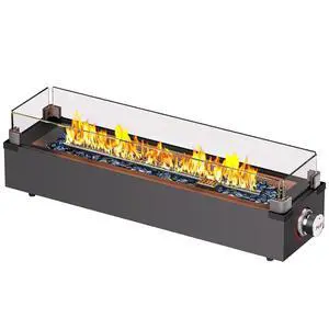 28 Inch Table Top Propane Fire Pit, 50,000 BTU Tabletop Firepit with Glass Wind Guard & Glass Beads, Portable Outdoor Portable Fireplace for Patio and Camping 28 Inch Table Top Propane Fire Pit, 50,000 BTU Tabletop Firepit with Glass Wind Guard & Glass Beads, Portable Outdoor Portable Fireplace for Patio and Camping