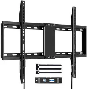 Fixed TV Wall Mount for 37-82 inch TVs, TV Wall Bracket with Adjustable Pull Cords, Max 600 x 400mm, Hold up to 132 lbs Fixed TV Wall Mount for 37-82 inch TVs, TV Wall Bracket with Adjustable Pull Cords, Max 600 x 400mm, Hold up to 132 lbs