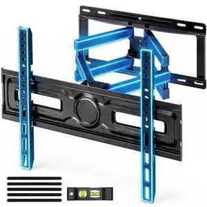Full Motion Swivel TV Wall Mount Bracket for 26-70 inch Flat Curved TVs, Hold up to 99 lbs,Max 400x400mm, Fits 12/16 Wood Studs with Articulating Dual Arms Full Motion Swivel TV Wall Mount Bracket for 26-70 inch Flat Curved TVs, Hold up to 99 lbs,Max 400x400mm, Fits 12/16 Wood Studs with Articulating Dual Arms