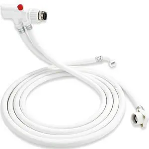 8FT Countertop dishwasher fill and drain hose kit, compatible with all major brands, includes faucet adapter 8FT Countertop dishwasher fill and drain hose kit, compatible with all major brands, includes faucet adapter