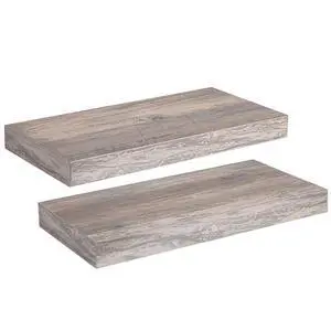 Floating Shelves for Wall, Wall Mounted Shelf Set of 2, 15.7" Hanging Shelf with Invisible Brackets, for Wall Decor Storage in Bathroom Bedroom Kitchen Living Room Office, Greige BG40BJ01 Floating Shelves for Wall, Wall Mounted Shelf Set of 2, 15.7" Hanging Shelf with Invisible Brackets, for Wall Decor Storage in Bathroom Bedroom Kitchen Living Room Office, Greige BG40BJ01
