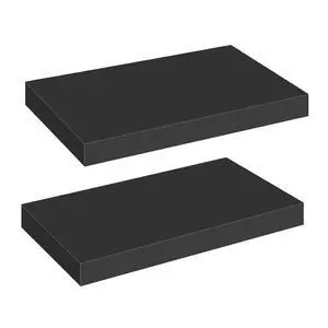 Floating Shelves for Wall, Wall Mounted Shelf Set of 2, 15.7" Hanging Shelf with Invisible Brackets, for Wall Decor Storage in Bathroom Bedroom Kitchen Living Room Office, Black BK40BJ01 Floating Shelves for Wall, Wall Mounted Shelf Set of 2, 15.7" Hanging Shelf with Invisible Brackets, for Wall Decor Storage in Bathroom Bedroom Kitchen Living Room Office, Black BK40BJ01