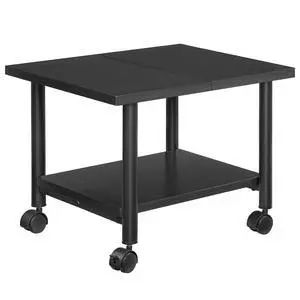 Printer Stand, 2-Tier Industrial Under Desk Printer Cart with Shelf, Mobile Heavy Duty Storage Rack on Wheels for Home, Office, Black BB02PS01G1 Printer Stand, 2-Tier Industrial Under Desk Printer Cart with Shelf, Mobile Heavy Duty Storage Rack on Wheels for Home, Office, Black BB02PS01G1