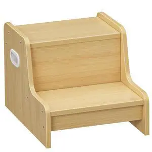 Step Stool for Kids, Two Step Toddler's Stool, Kids Potty Training Stool with Handles, Non-Slip Pads for Safety, Easy to Move, for Sink, Bathroom, Bedroom, Natural NL01JD01G3 Step Stool for Kids, Two Step Toddler's Stool, Kids Potty Training Stool with Handles, Non-Slip Pads for Safety, Easy to Move, for Sink, Bathroom, Bedroom, Natural NL01JD01G3