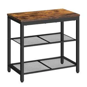 Shoe Bench, 3-Tier Shoe Rack, Industrial Shoe Organizer Storage Bench, 19.7 inches Entry Bench with Mesh Shelves, for Entryway, Living Room, Hallway, Easy Assembly, Rustic Brown BF50HX01 Shoe Bench, 3-Tier Shoe Rack, Industrial Shoe Organizer Storage Bench, 19.7 inches Entry Bench with Mesh Shelves, for Entryway, Living Room, Hallway, Easy Assembly, Rustic Brown BF50HX01