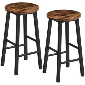 Bar Stools, Barstools Set of 2,Counter Height Barstools, 24.8" Bar Stools for Kitchen Island, Industrial Bar Chairs, for Dining Room, Kitchen, Bar, Rustic Brown and Black BF07BY01G1 Bar Stools, Barstools Set of 2,Counter Height Barstools, 24.8" Bar Stools for Kitchen Island, Industrial Bar Chairs, for Dining Room, Kitchen, Bar, Rustic Brown and Black BF07BY01G1