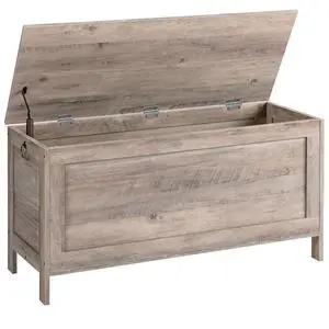 Toy Box, Retro Wooden Look Storage Chest with Safety Hinge, Entryway Storage Bench Supports 220 lb, 39.4 x 15.7 x 18.9 Inches Toy Chest Organizer, Easy Assembly (Greige) BG100CW01G1 Toy Box, Retro Wooden Look Storage Chest with Safety Hinge, Entryway Storage Bench Supports 220 lb, 39.4 x 15.7 x 18.9 Inches Toy Chest Organizer, Easy Assembly (Greige) BG100CW01G1