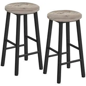 Bar Stools Set of 2, Counter Height Bar Stools, 25.8" Bar Stools for Kitchen Island, Industrial Kitchen Bar Chairs, for Dining Room, Kitchen, Bar, Greige and Black BG07BY01G1N2 Bar Stools Set of 2, Counter Height Bar Stools, 25.8" Bar Stools for Kitchen Island, Industrial Kitchen Bar Chairs, for Dining Room, Kitchen, Bar, Greige and Black BG07BY01G1N2