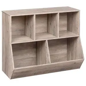 Kids Bookshelf, Bookcase Footboard, Toy Storage Cubby, Children's Toy Shelf, 35.4" L Toy Storage Cabinet, Fit for Children's Room, Playroom, Hallway, Kindergarten, Greige BG32CW01 Kids Bookshelf, Bookcase Footboard, Toy Storage Cubby, Children's Toy Shelf, 35.4" L Toy Storage Cabinet, Fit for Children's Room, Playroom, Hallway, Kindergarten, Greige BG32CW01