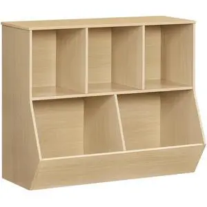Kids Bookshelf, Bookcase Footboard, Toy Storage Cubby, Children's Toy Shelf, 35.4" L Storage Cabinet, Fit for Children's Room, Playroom, Hallway, Kindergarten, Natural NL32CW01 Kids Bookshelf, Bookcase Footboard, Toy Storage Cubby, Children's Toy Shelf, 35.4" L Storage Cabinet, Fit for Children's Room, Playroom, Hallway, Kindergarten, Natural NL32CW01