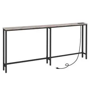 70.9" Narrow Console Table with Charging Station, 5.9" Slim Sofa Table Behind Couch, 2 AC Outlets & USB-C Ports, Long Entryway Tables for Small Spaces, Livingroom, Greige BG185UXG01G1 70.9" Narrow Console Table with Charging Station, 5.9" Slim Sofa Table Behind Couch, 2 AC Outlets & USB-C Ports, Long Entryway Tables for Small Spaces, Livingroom, Greige BG185UXG01G1