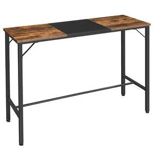 Bar Table, 47.1" Rectangular Pub Table, Tall Counter Height, Long Bar Height Table for Small Space, Sturdy and Durable, Easy to Assmble, Rustic Brown BF12BT01 Bar Table, 47.1" Rectangular Pub Table, Tall Counter Height, Long Bar Height Table for Small Space, Sturdy and Durable, Easy to Assmble, Rustic Brown BF12BT01
