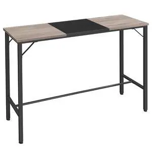 Bar Table - 47.1" Rectangular Pub Table, Tall Counter Height, Long Bar Height for Small Spaces, Narrow High Top, Sturdy and Durable, Easy to Assemble, Greige BG12BT01 Bar Table - 47.1" Rectangular Pub Table, Tall Counter Height, Long Bar Height for Small Spaces, Narrow High Top, Sturdy and Durable, Easy to Assemble, Greige BG12BT01