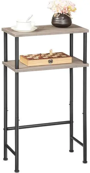 Narrow Console Table for Small Space, 15.7" Entryway Table with Storage, 2 Tier Sofa Table with 2 Shelves, Skinny Console Table for Entryway, Hallway, Living Room, Greige and Black BG40XG01 Narrow Console Table for Small Space, 15.7" Entryway Table with Storage, 2 Tier Sofa Table with 2 Shelves, Skinny Console Table for Entryway, Hallway, Living Room, Greige and Black BG40XG01