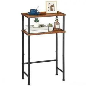 Narrow Console Table for Small Space, 15.7" Entryway Table with Storage, Sofa Table with 2 Shelves, Skinny Console Table for Entryway, Hallway, Living Room, Rustic Brown and Black BF40XG01 Narrow Console Table for Small Space, 15.7" Entryway Table with Storage, Sofa Table with 2 Shelves, Skinny Console Table for Entryway, Hallway, Living Room, Rustic Brown and Black BF40XG01