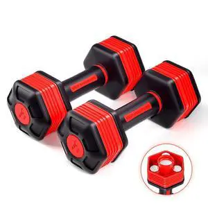 Adjustable Dumbbells Weights, Neoprene All-in-1 Options, Non-Slip, All-Purpose, Home, Gym, Office Adjustable Dumbbells Weights, Neoprene All-in-1 Options, Non-Slip, All-Purpose, Home, Gym, Office