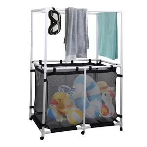 Pool Storage, Pool Noodles Holder, Pool Toy Storage, 214 Gallons 48.4 L Extra Large, Pool Float Storage, Waterproof Pool Storage Bins, Rolling Poolside Mesh Container (Top Rack) Pool Storage, Pool Noodles Holder, Pool Toy Storage, 214 Gallons 48.4 L Extra Large, Pool Float Storage, Waterproof Pool Storage Bins, Rolling Poolside Mesh Container (Top Rack)