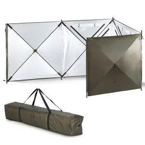 Camping Wind Screen, 4 Panels Beach Garden Wind Blocker Breaker, 4 FT Privacy Fence Screen, Privacy Sunbathing, Clam Screen Porch, with Mesh Window, Poles, Ground Nails Included (Green) Camping Wind Screen, 4 Panels Beach Garden Wind Blocker Breaker, 4 FT Privacy Fence Screen, Privacy Sunbathing, Clam Screen Porch, with Mesh Window, Poles, Ground Nails Included (Green)