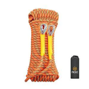 Climbing Rope, Rescue Rope, Construction Rope, Rock Climbing Rope, Static 10mm 32ft/64ft/96ft/160ft/230ft/500ft/985ft/1000ft with Carry Bag (Orange, 30M(96ft)) Climbing Rope, Rescue Rope, Construction Rope, Rock Climbing Rope, Static 10mm 32ft/64ft/96ft/160ft/230ft/500ft/985ft/1000ft with Carry Bag (Orange, 30M(96ft))