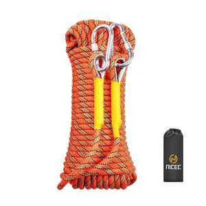 Climbing Rope, Rescue Rope, Construction Rope, Rock Climbing Rope, Static 10mm 32ft/64ft/96ft/160ft/230ft/500ft/985ft/1000ft with Carry Bag (Orange, 10M(32ft)) Climbing Rope, Rescue Rope, Construction Rope, Rock Climbing Rope, Static 10mm 32ft/64ft/96ft/160ft/230ft/500ft/985ft/1000ft with Carry Bag (Orange, 10M(32ft))