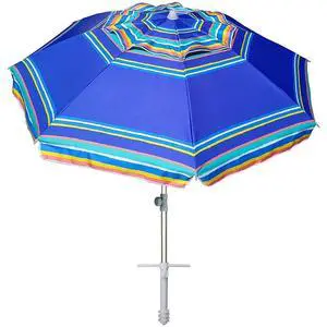 7ft Heavy Duty High Wind Beach Umbrella Parasols with Sand Anchor Vent Tilt UPF 50+ Sun Protection Portable Outdoor Sunshade Umbrellas Carry Bag for Patio Garden Pool Backyard Blue 7ft Heavy Duty High Wind Beach Umbrella Parasols with Sand Anchor Vent Tilt UPF 50+ Sun Protection Portable Outdoor Sunshade Umbrellas Carry Bag for Patio Garden Pool Backyard Blue