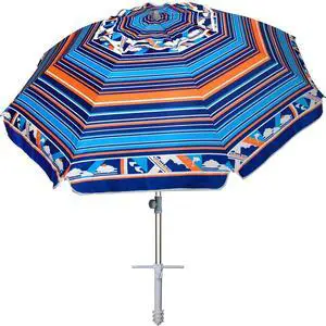 7ft Heavy Duty High Wind Beach Umbrella Parasols with sand anchor & Tilt Sun Shelter, UPF 50+ Protection Outdoor Sunshade Umbrellas Carry Bag for Patio Garden Pool Backyard Multicolor 7ft Heavy Duty High Wind Beach Umbrella Parasols with sand anchor & Tilt Sun Shelter, UPF 50+ Protection Outdoor Sunshade Umbrellas Carry Bag for Patio Garden Pool Backyard Multicolor