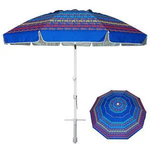 8 Feet Large Beach Umbrella with Sand Anchor Heavy Duty High Wind Portable Outdoor Umbrellas UV 50+ Protection Air Vent Tilt Patio Garden Pool 8 Feet Large Beach Umbrella with Sand Anchor Heavy Duty High Wind Portable Outdoor Umbrellas UV 50+ Protection Air Vent Tilt Patio Garden Pool