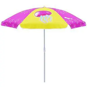 5ft Seaside Umbrella for Sand Box Water Table Picnic Table - Kids Durable Umbrellas for children Beach Camping Garden Outdoor Play Shade Pink Yellow Jellyfish 5ft Seaside Umbrella for Sand Box Water Table Picnic Table - Kids Durable Umbrellas for children Beach Camping Garden Outdoor Play Shade Pink Yellow Jellyfish