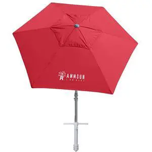 8ft Large Beach Umbrellas for Sand Heavy Huty Wind Portable Commercial Grade Patio Beach Umbrella with Sand Anchor Adjustable Height Air Vent UPF 50+ Telescoping Pole without tilt Red 8ft Large Beach Umbrellas for Sand Heavy Huty Wind Portable Commercial Grade Patio Beach Umbrella with Sand Anchor Adjustable Height Air Vent UPF 50+ Telescoping Pole without tilt Red