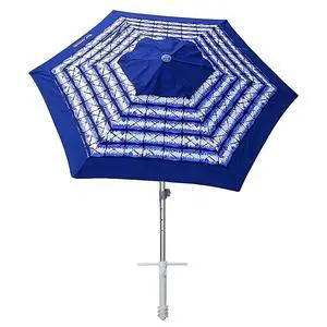 8ft Large Beach Umbrellas for Sand Heavy Huty Wind Portable Commercial Grade Patio Beach Umbrella with Sand Anchor Adjustable Height Air Vent UPF 50+ Telescoping Pole without tilt Blue White 8ft Large Beach Umbrellas for Sand Heavy Huty Wind Portable Commercial Grade Patio Beach Umbrella with Sand Anchor Adjustable Height Air Vent UPF 50+ Telescoping Pole without tilt Blue White