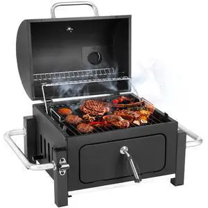 Portable Charcoal Grill with 314 Square Inch Cooking Area,Compact Tabletop Charcoal Grill with Warming Rack,Small BBQ Grill with Charcoal Tray for Outdoor Camping, Picnic Portable Charcoal Grill with 314 Square Inch Cooking Area,Compact Tabletop Charcoal Grill with Warming Rack,Small BBQ Grill with Charcoal Tray for Outdoor Camping, Picnic