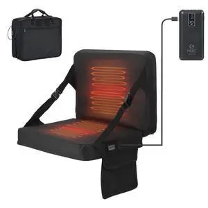 Heated Stadium Seat, Heated Seat Cushion, Heated Bleacher Seats, Stadium Seats with Back, Foldable and Lightweight, Thick Padded with Carry Handle, 10000mAh Power Bank Included Heated Stadium Seat, Heated Seat Cushion, Heated Bleacher Seats, Stadium Seats with Back, Foldable and Lightweight, Thick Padded with Carry Handle, 10000mAh Power Bank Included