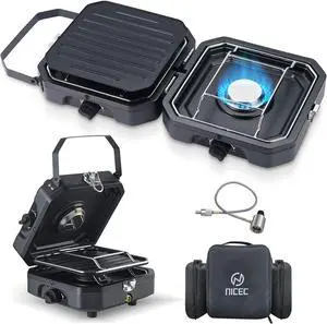 Camping Kitchen Table, Folding Cook Table, Upgrade Light Stand and Windshield Cook Station & Camping Stove, Portable Camping Stove Propane, 2 Burner Propane Gas Stove, Mini Propane Grill Camping Kitchen Table, Folding Cook Table, Upgrade Light Stand and Windshield Cook Station & Camping Stove, Portable Camping Stove Propane, 2 Burner Propane Gas Stove, Mini Propane Grill