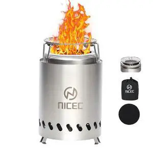 Fire Pits, 5.5 Inch Smokeless Fire Pits, Portable Fire Pit, Outdoor Fire Pit, Tabletop Fire Pit, Wood Buring Fireplaces, Stainless Steel, with Grill Grate, Removable Ash Tray & Carry Bag Fire Pits, 5.5 Inch Smokeless Fire Pits, Portable Fire Pit, Outdoor Fire Pit, Tabletop Fire Pit, Wood Buring Fireplaces, Stainless Steel, with Grill Grate, Removable Ash Tray & Carry Bag