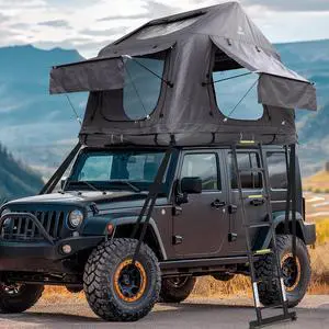 Inflatable Rooftop Tent with Air Mattress & Ladder, SUV Truck Car Tent for Camping, Easy Setup Pop-Up Camping Car Roof Tents with Pump, Waterproof Windproof Overland Tents (Black&Grey) Inflatable Rooftop Tent with Air Mattress & Ladder, SUV Truck Car Tent for Camping, Easy Setup Pop-Up Camping Car Roof Tents with Pump, Waterproof Windproof Overland Tents (Black&Grey)